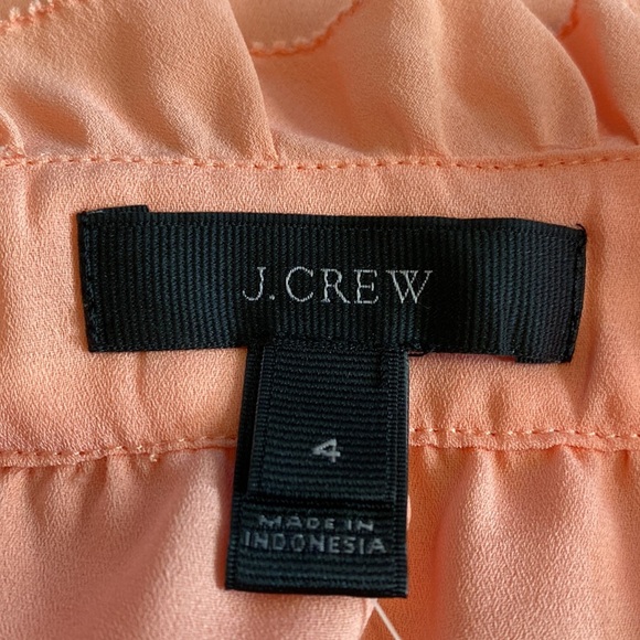 J. Crew Dress Tank. Size 4. Adorable ruffle straps. Cross-strap front. Coral. - Picture 9 of 13